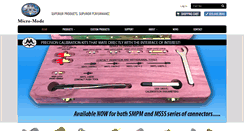 Desktop Screenshot of micromode.com