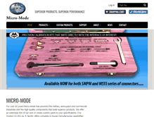 Tablet Screenshot of micromode.com